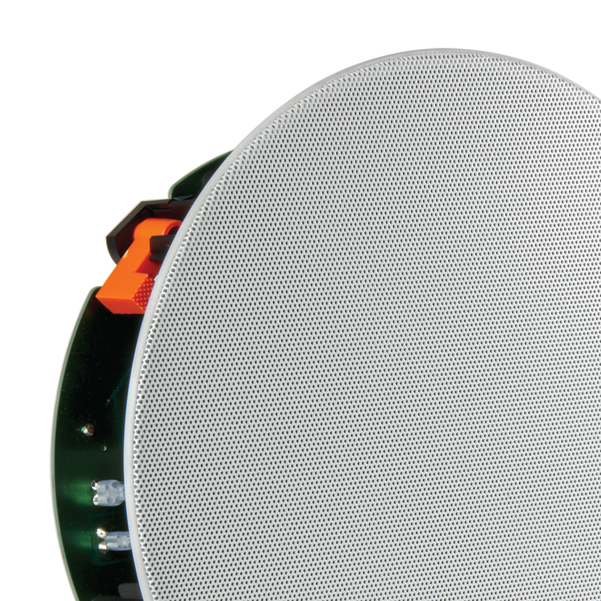 Zero bezel metal grille installs flush to wall or ceiling for a clean, inconspicuous appearance
